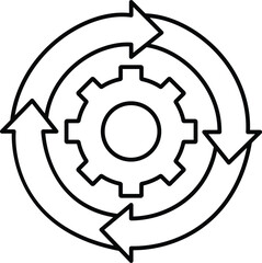 Synchronisation Vector icon which can easily modify or edit