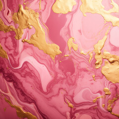 Gold and pink marble background