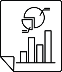 Graph report Vector icon which can easily modify or edit