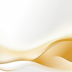 Gold and white vector halftone background with dots in wave shape, simple minimalistic design for web banner template presentation background. with copy space for photo text or product, blank empty co