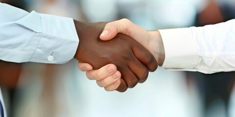 Diversity, shaking hands, and businesspeople creating a support, prayer, or commitment team. Corporate group worker with solidarity hand gesture for workplace therapy, teamwork, and trust.