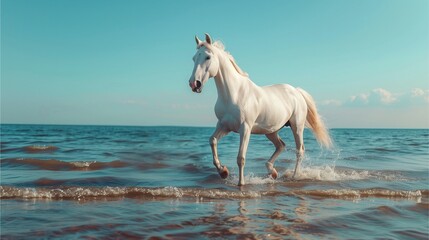 Obraz na płótnie Canvas horse on the beach