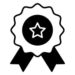 Badge, champion, honor, star, winner Icon