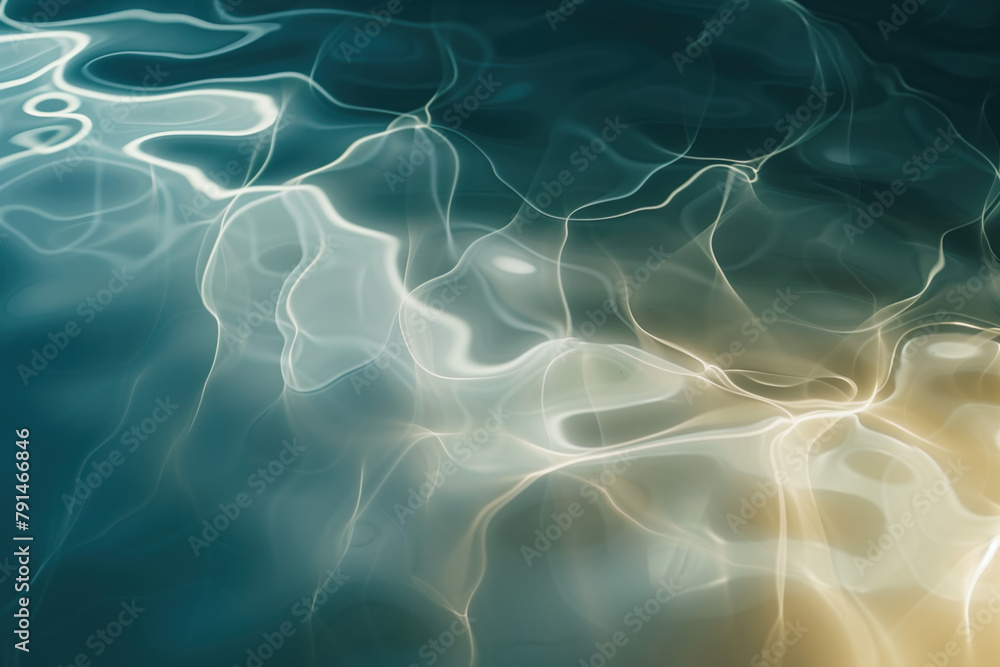 Poster abstract background with reflections and caustics. hi-tech. futuristic background image. created wit
