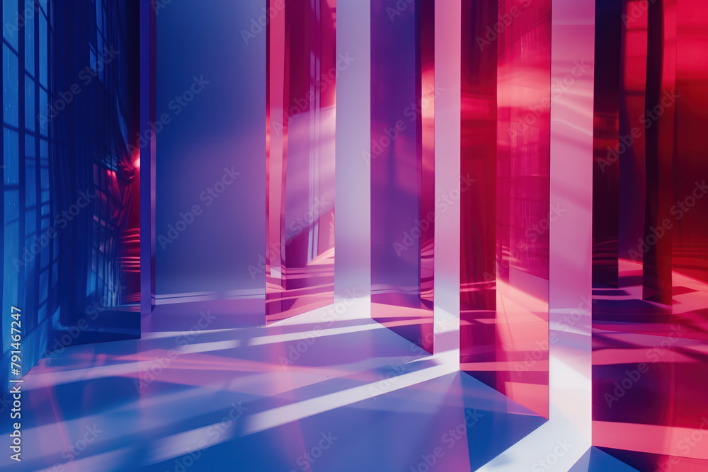 Poster abstract background with reflections and caustics. hi-tech. futuristic background image. created wit