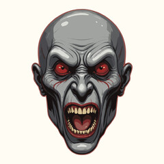 Bald Humanoid Dracula Zombie Creature