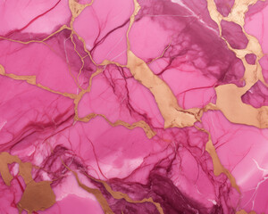 Gold and pink marble background