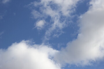 blue sky with clouds