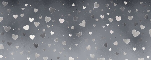 gray hearts pattern scattered across the surface, creating an adorable and festive background for Valentine's Day or Mothers day on a Beige backdrop. The artwork is in the style of a traditional Chin