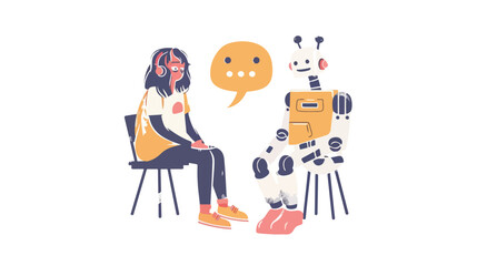 AI chat bot and customer communication. Chatbot answe