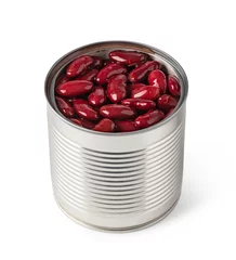 Wandcirkels plexiglas Opened tin can with red beans © Gresei