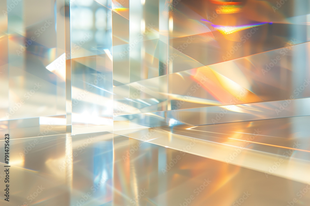 Poster abstract background with reflections and caustics. hi-tech. futuristic background image. created wit
