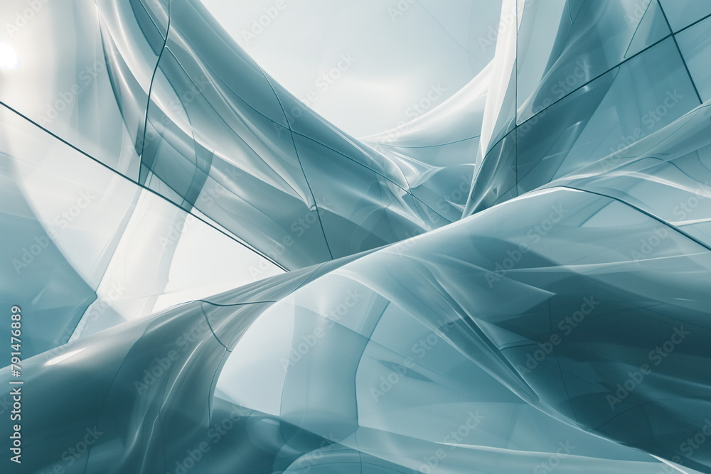 Poster abstract background with reflections and caustics. hi-tech. futuristic background image. created wit