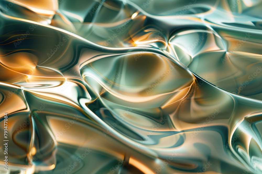 Poster abstract background with reflections and caustics. hi-tech. futuristic background image. created wit