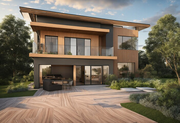 Fototapeta premium Fantastic view on a house