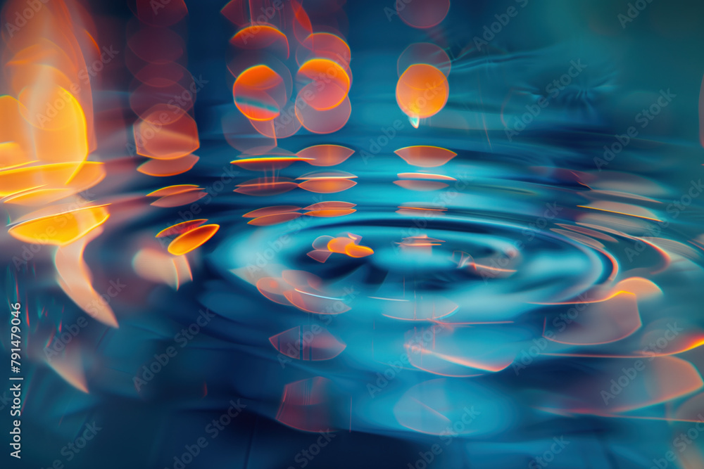 Poster abstract background with reflections and caustics. hi-tech. futuristic background image. created wit