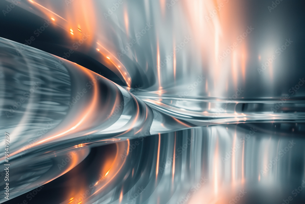 Poster abstract background with reflections and caustics. hi-tech. futuristic background image. created wit