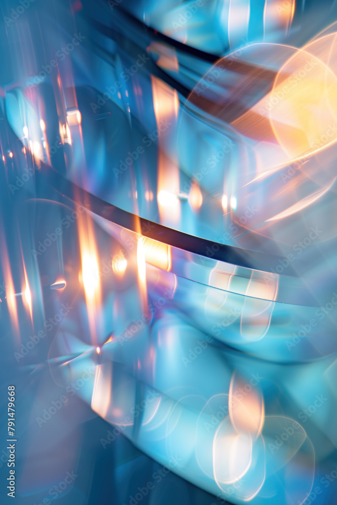 Poster abstract background with reflections and caustics. hi-tech. futuristic background image. created wit