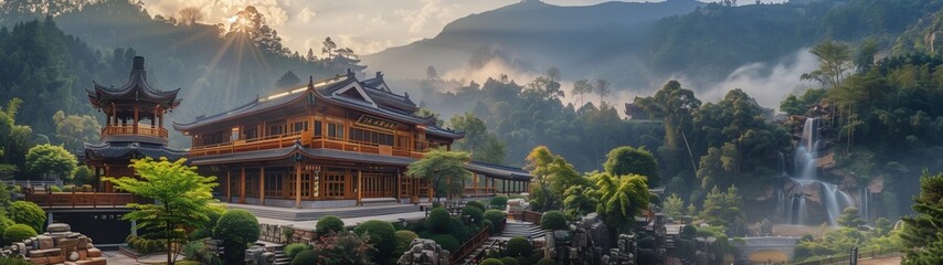 panorama of the mountains