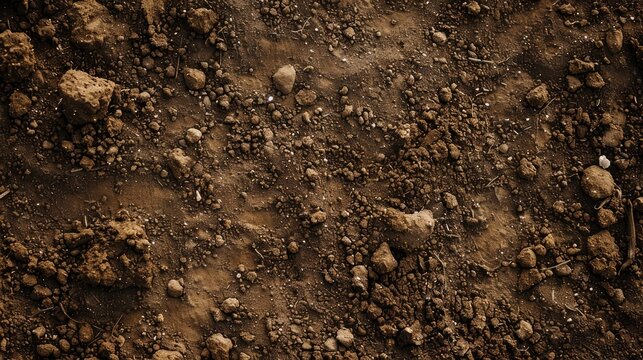 A textured soil in brown shades