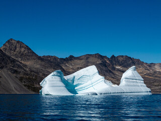 Iceberg in the Ikaasatsivaq Fjord in East Greenland