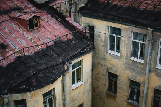 St. Petersburg's rooftops form a mosaic of architectural styles, telling the tale of the city's rich heritage and cultural diversity.