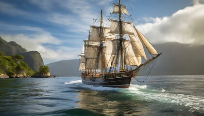 Winds of History: The Grand Schooner Sets Sail
