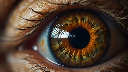 extreme macro shot of monster eye - Powered by Adobe