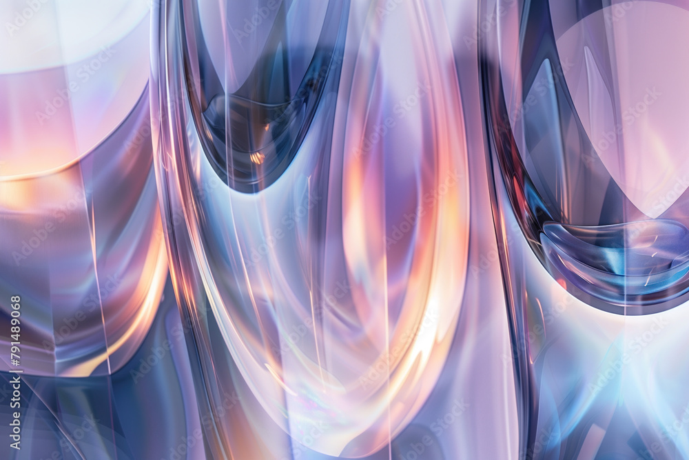 Poster abstract background with reflections and caustics. hi-tech. futuristic background image. created wit