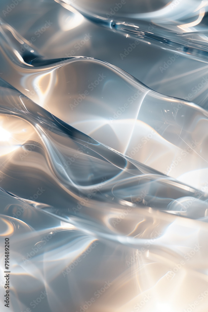 Poster abstract background with reflections and caustics. hi-tech. futuristic background image. created wit