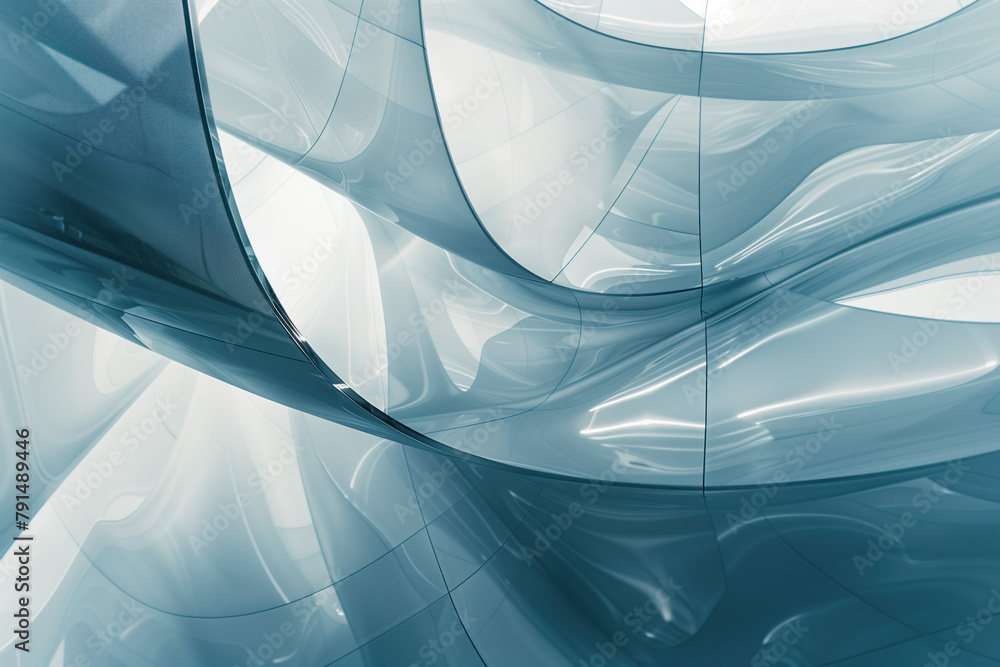Poster abstract background with reflections and caustics. hi-tech. futuristic background image. created wit