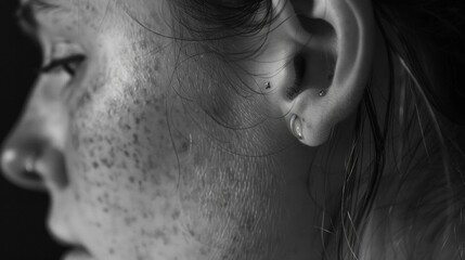 The curves of their ears boast small delicate tattoos of stars and constellations. .