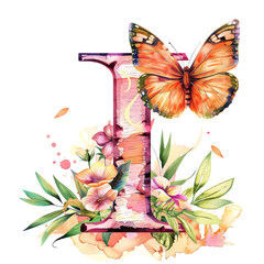 Watercolor Butterfly Alphabet,Beautiful Butterfly Alphabet Sublimation,Butterfly Colourful Alphabet PNG
