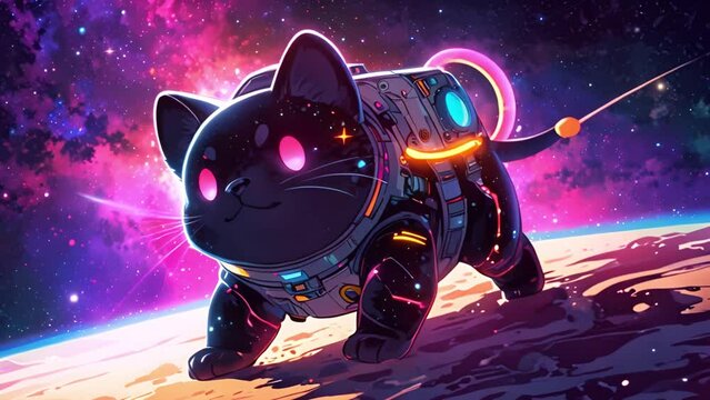 宇宙空間と猫型ロボット,Generative AI 