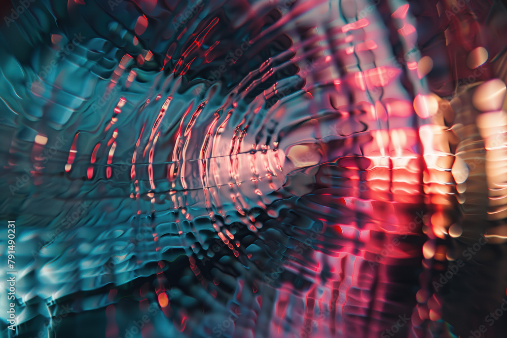 Poster abstract background with reflections and caustics. hi-tech. futuristic background image. created wit