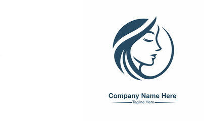 spa logo simple Woman face logo icon vector. Woman face logo design vector illustration, Girl silhouette for cosmetics, beauty, salon, health and spa, fashion themes.