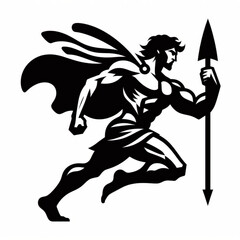 Fototapeta premium Heroic Legacy Ancient Hercules Logo Mythical Warrior Vector Symbolic Design