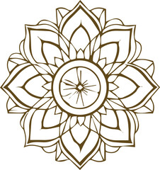 Beautiful mandala art, vector mandala design