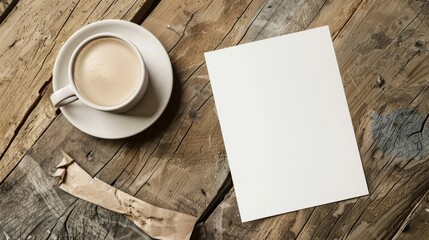 Blank mockup of a humorous greeting card with a quirky illustration and space for a witty message. .