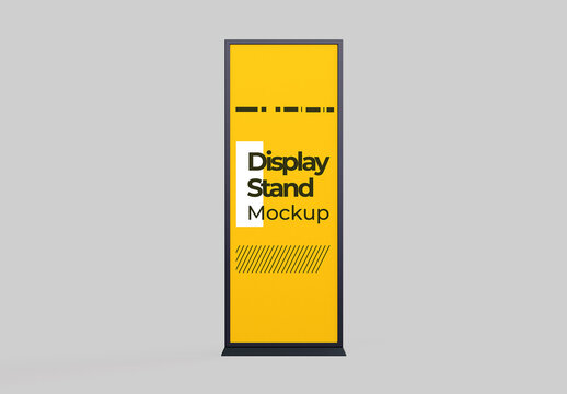 Vertical Display Banner Stands Mockup