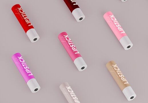Lipstick Pattern Mockup