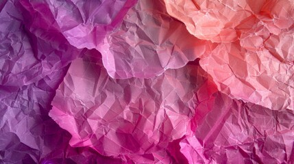 Crumpled paper against pink and purple backdrop - Powered by Adobe
