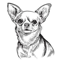 A smiling chihuahua, a small dog breed