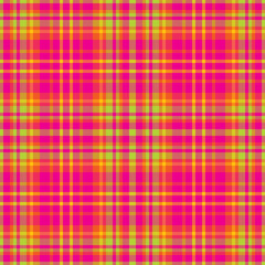 Plaid seamless pattern. Check fabric texture. Vector textile print.