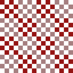 Red and white checkerboard, seamless pattern.