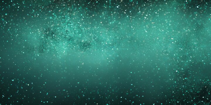 Mint Green glitter texture background with dark shadows, glowing stars, and subtle sparkles with copy space for photo text or product, blank empty 