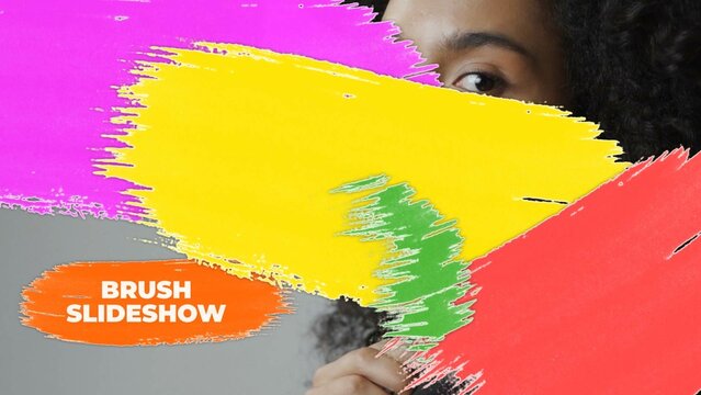 Brush Strokes Slideshow AE