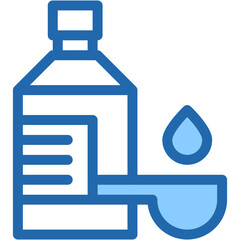 Vector Icon syrup, spoon, healthcare and medical, health care, medication Icon
