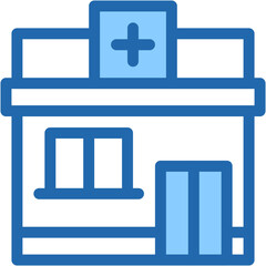 Obraz premium Vector Icon hospital, clinic, healthcare, medical, health clinic Icon