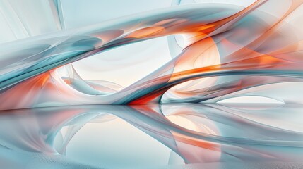 A painting of a abstract design with red, blue and white colors, AI